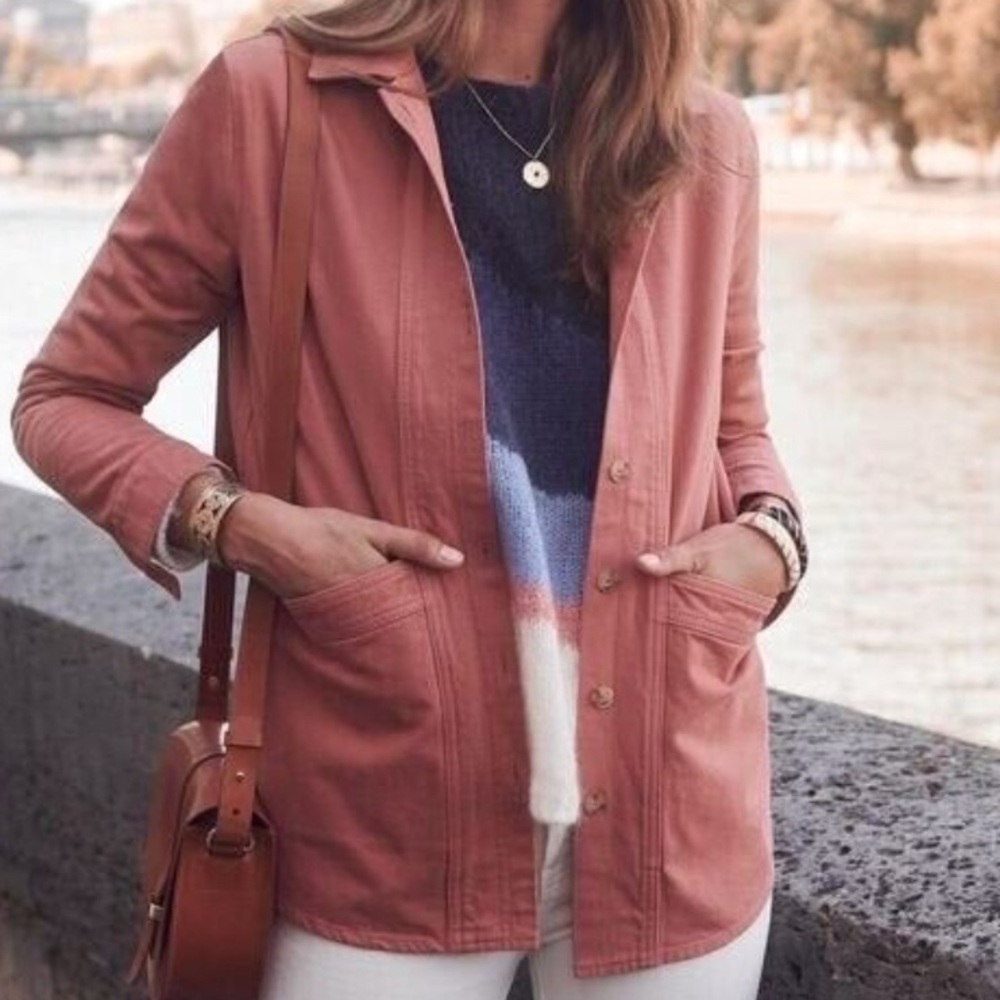 Sezane Will Jacket in Blush